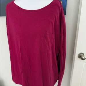 MICHAEL Michael Kors Magenta Long Sleeve Tee
